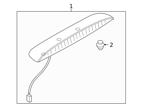 High Mounted Stop Lamp for 2015 Mazda MX-5 Miata #1