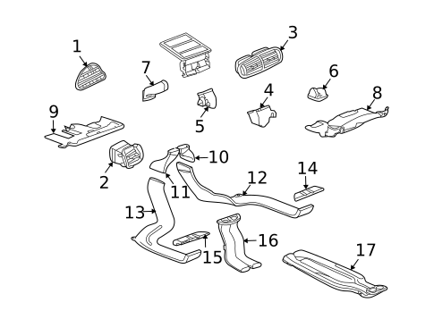 Ducts for 2006 Porsche Cayenne #0