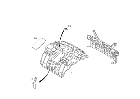 Rear End for 1993 Mercedes-Benz 500 SEC #0