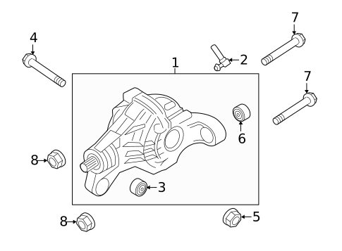 Axle & Differential for 2018 Porsche Cayenne #0