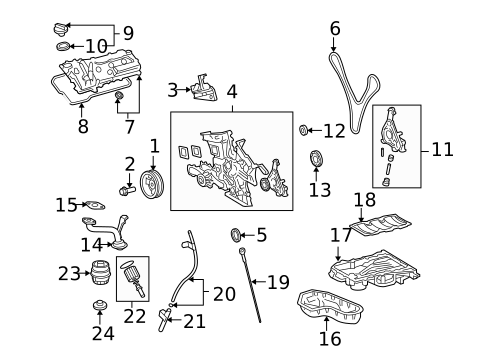 Engine Parts for 2018 Lexus RX450hL #30