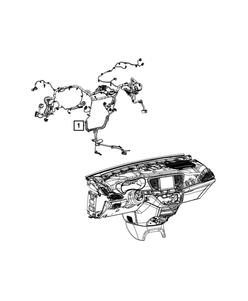 Wiring, Instrument Panel for 2022 Chrysler Pacifica #0