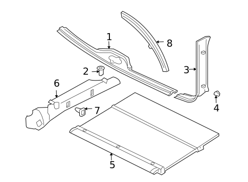 Interior Trim - Rear Body for 2004 Ford Focus #0