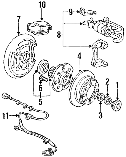 Anti-Lock Brakes for 1997 Honda Accord #0