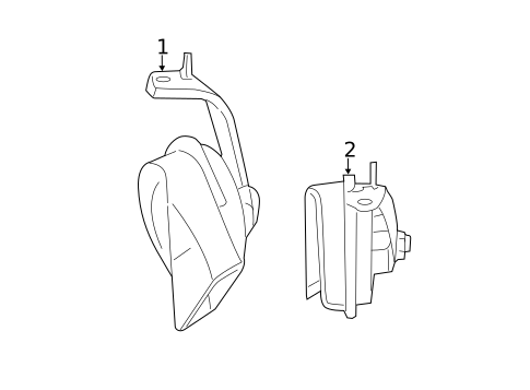 Horn for 2011 Mercedes-Benz CL600 #0