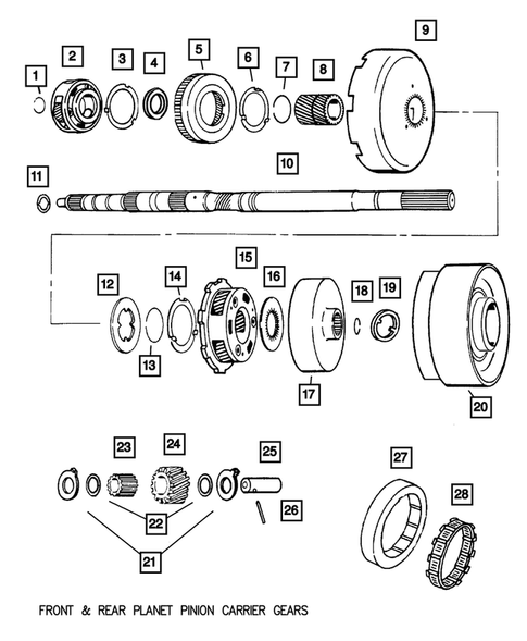 Gear Train for 2001 Dodge Ram 3500 #5