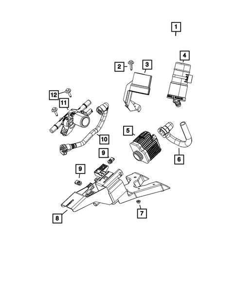 Vacuum Canister/Leak Detection Pump for 2025 Jeep Wrangler #0