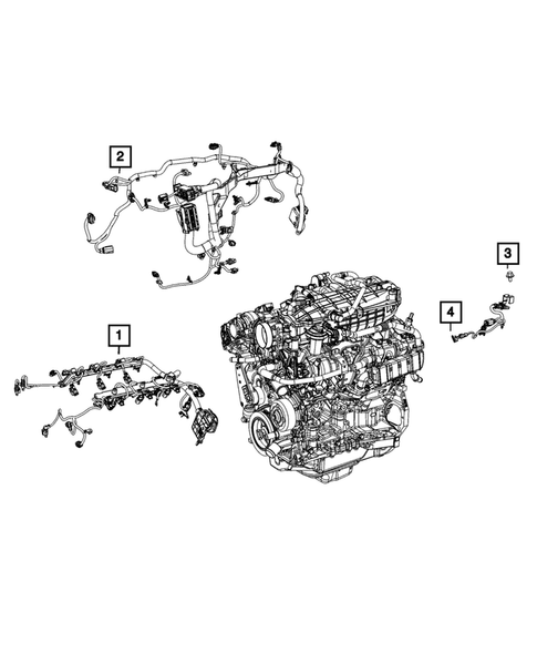 Wiring, Powertrain for 2021 Jeep Gladiator #0