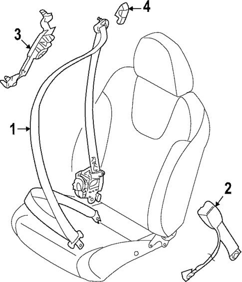 Front Seat Belts for 2025 Subaru WRX #0