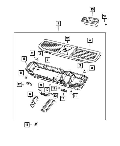 Panels - Moldings - Scuff Plates, Pillar, Cowl, 1/4 Panel Trim and Cargo Covers for 2024 Jeep Gladiator #1
