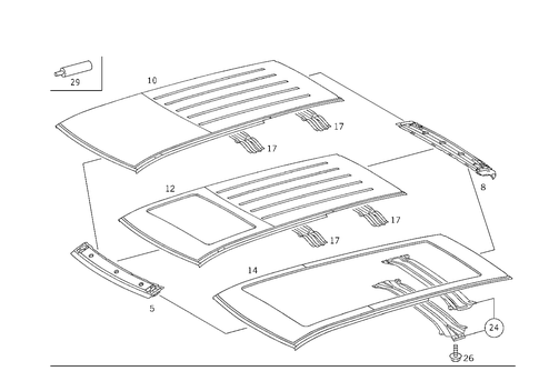 Roof for 2003 Mercedes-Benz ML55 AMG #0
