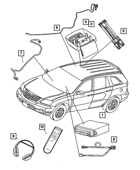 Radio, Antenna, and Speakers for 2004 Chrysler Pacifica #0