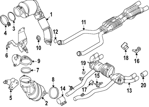 Exhaust Components for 2025 BMW M5 #0