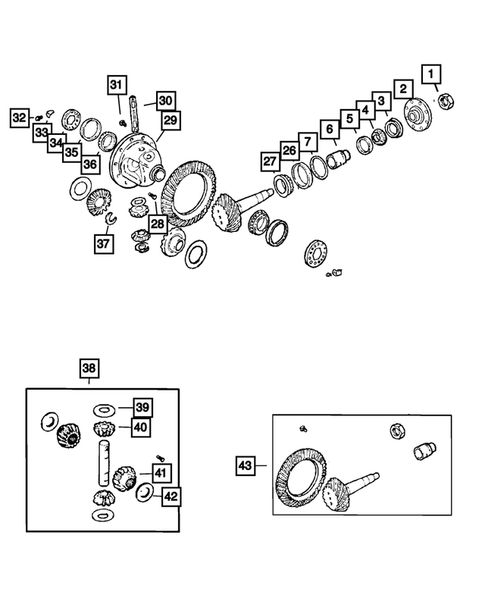 Rear Axle; Housing, Differential and Vent for 2011 Dodge Nitro #0