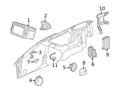 Sound System for 2008 Cadillac SRX #0