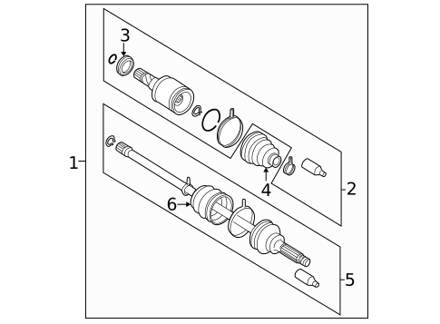 Drive Axles for 2004 Subaru Impreza #0