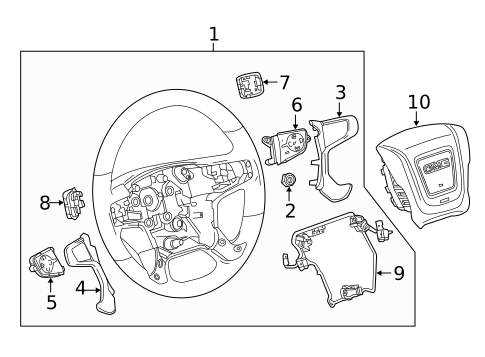 Steering Wheel & Trim for 2016 GMC Sierra 2500 HD #0