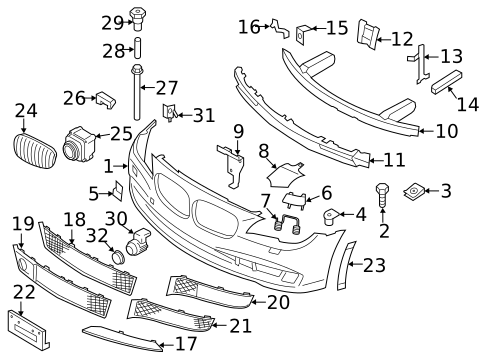 Bumper & Components - Front for 2013 BMW 750i #1