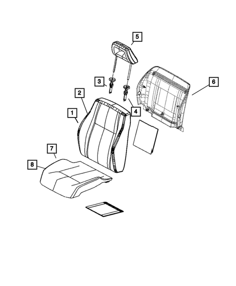 Front Seats - First Row for 2009 Dodge Caliber #1