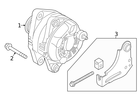 Alternator for 2016 Hyundai Sonata #1