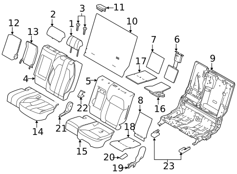 Second Row Seats for 2019 Land Rover Range Rover Sport #5