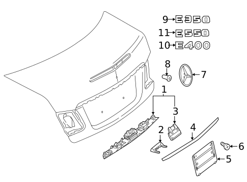 Liftgate for 2014 Mercedes-Benz E 350 #0