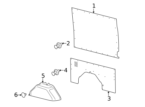 Interior Trim - Side Panel for 2021 Ford Transit-150 #15
