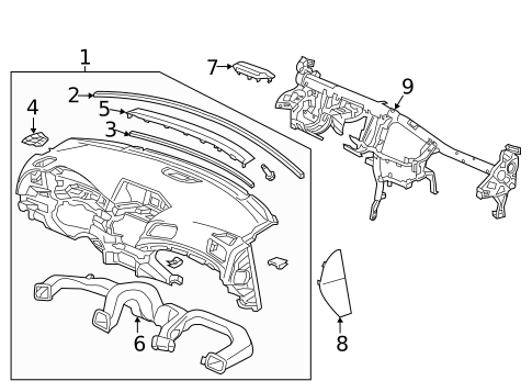 Instrument Panel for 2018 Acura ILX #0