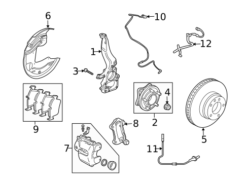 Anti-Lock Brakes for 2008 Land Rover Range Rover Sport #1