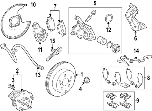 Rear Brakes for 2025 Lexus TX500h #1