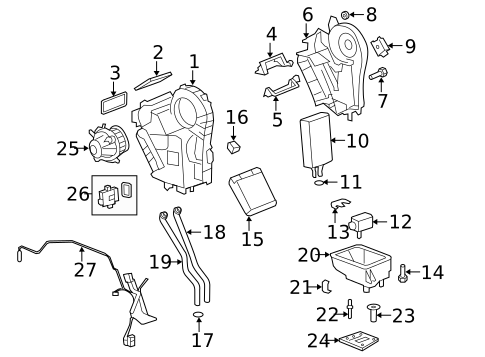 Blower Motor & Fan for 2017 GMC Acadia Limited #3