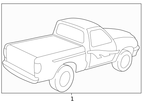 Stripe Tape for 1999 Mazda B4000 #1