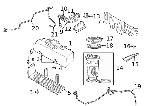 Fuel System Components for 2003 Dodge Dakota #0