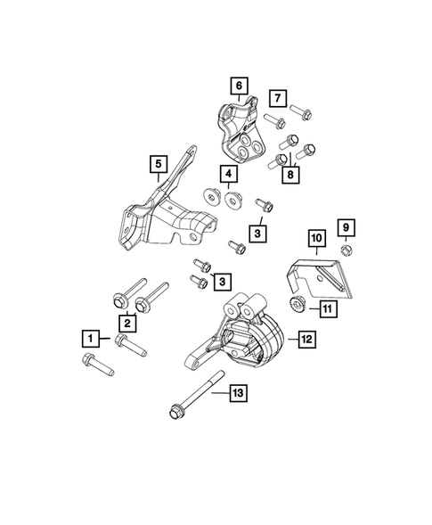 Engine Mounting for 2013 Ram 1500 #3