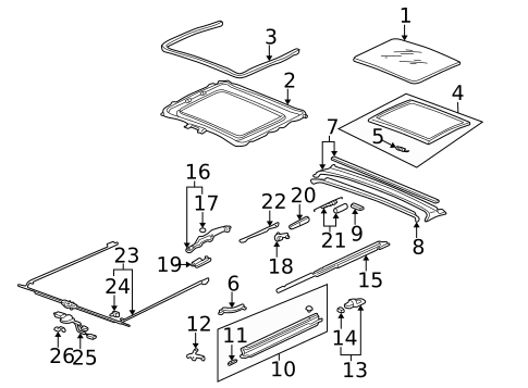 Sunroof for 1996 Acura Integra #1
