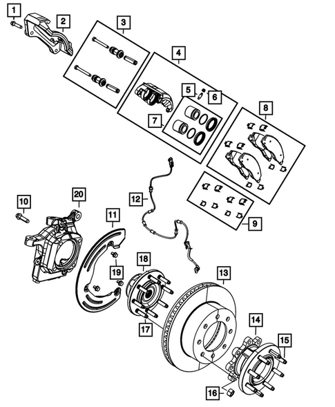 Front Brakes for 2026 Ram 3500 #1