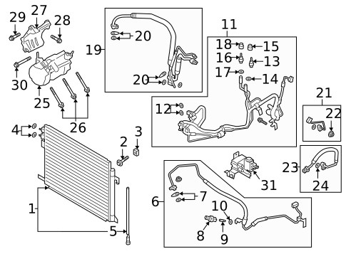 Switches, Solenoids & Actuators for 2020 Ford Explorer #1