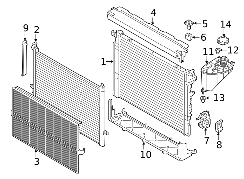Radiator & Components for 2021 BMW 745e xDrive #0