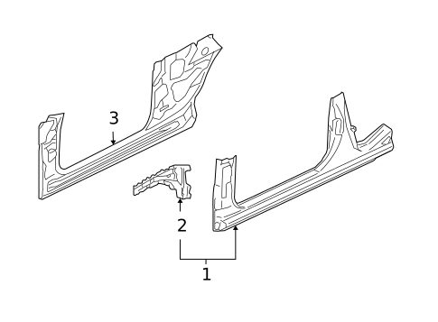 Hinge Pillar for 2006 Audi A4 Quattro #1