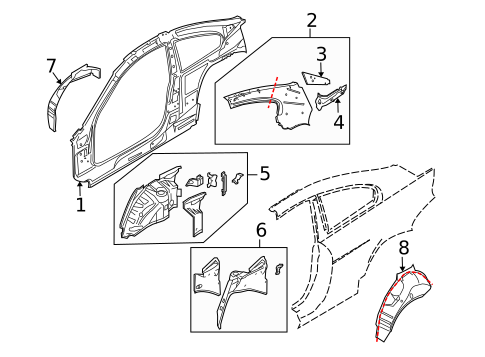 Inner Structure for 2009 BMW M6 #1