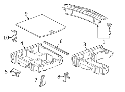 Interior Trim - Rear Body for 2018 Cadillac XT5 #0