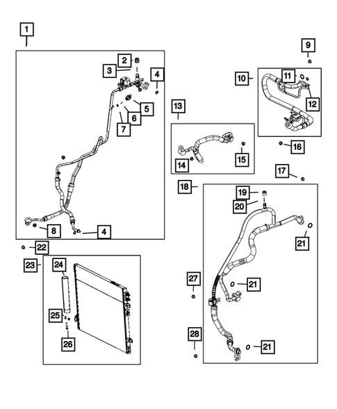 Air Conditioner and Heater Plumbing for 2022 Dodge Challenger #3