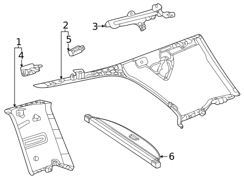 Interior Trim - Quarter Panels for 2022 Mercedes-Benz GLS 63 AMG® #0