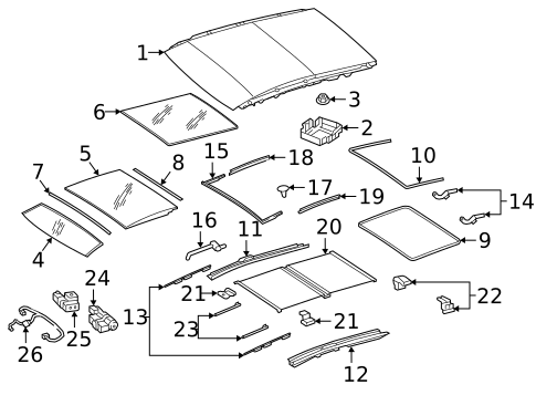 Sunroof for 2019 Mercedes-Benz GLE63 AMG S #1