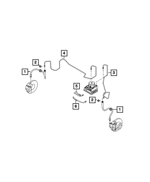 Hydraulic Control Unit, Brake Tubes and Hoses for 2025 Dodge Hornet #3