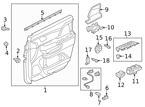 Front Door for 2012 Honda Odyssey #1