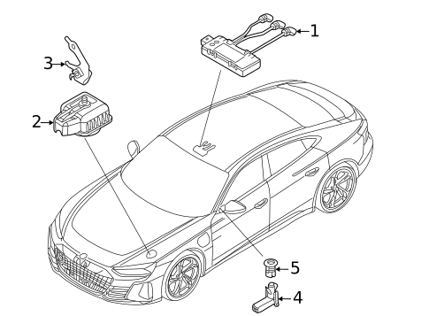Anti-Theft Components for 2024 Audi e-tron GT #1
