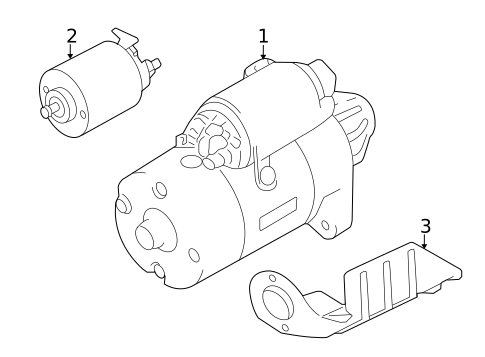 Starter for 2010 Mitsubishi Endeavor #0