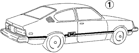 Stripe Tape for 1984 Isuzu I-Mark #5