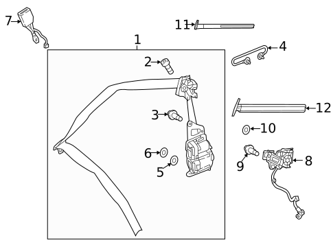 Front Seat Belts for 2021 Mercedes-Benz C 63 AMG® #3